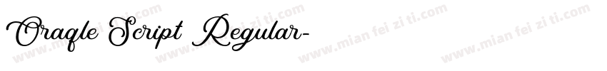 Oraqle Script Regular字体转换